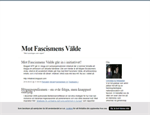 Tablet Screenshot of motfascismensvalde.blogg.se