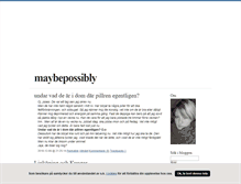 Tablet Screenshot of maybepossibly.blogg.se