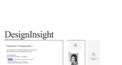 Desktop Screenshot of designinsight.blogg.se