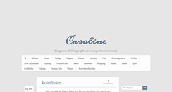 Desktop Screenshot of carolinejohnsson.blogg.se