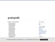 Tablet Screenshot of gratisspotify.blogg.se