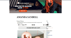 Desktop Screenshot of amandasandell.blogg.se