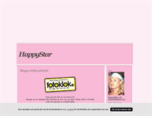 Tablet Screenshot of happystar.blogg.se