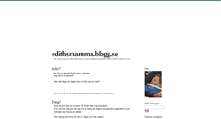 Desktop Screenshot of edithsmamma.blogg.se