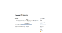 Desktop Screenshot of channel.blogg.se