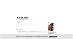 Desktop Screenshot of limeladies.blogg.se