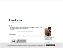 Tablet Screenshot of limeladies.blogg.se