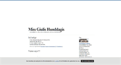 Desktop Screenshot of missgiulis.blogg.se
