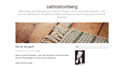 Desktop Screenshot of catrinstromberg.blogg.se