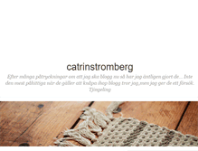 Tablet Screenshot of catrinstromberg.blogg.se