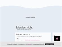 Tablet Screenshot of miaslastnight.blogg.se