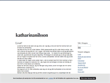 Tablet Screenshot of katharinanilsson.blogg.se