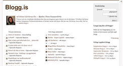 Desktop Screenshot of blogg.is