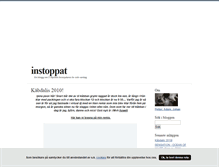 Tablet Screenshot of instoppat.blogg.se