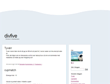 Tablet Screenshot of divfive.blogg.se