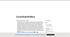 Desktop Screenshot of karinelisabethalthea.blogg.se
