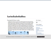 Tablet Screenshot of karinelisabethalthea.blogg.se