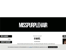 Tablet Screenshot of misspurplehair.blogg.se