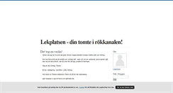 Desktop Screenshot of lekplatsen.blogg.se