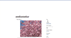 Desktop Screenshot of annikastankar.blogg.se
