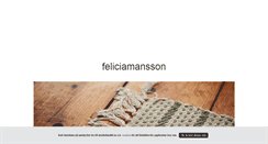 Desktop Screenshot of feliciamansson.blogg.se