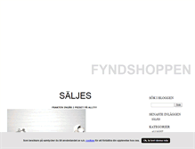Tablet Screenshot of fyndshoppen.blogg.se