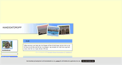 Desktop Screenshot of kandidatdropp.blogg.se