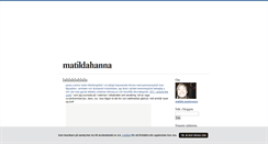 Desktop Screenshot of matildahanna.blogg.se