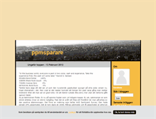 Tablet Screenshot of ppmsparare.blogg.se