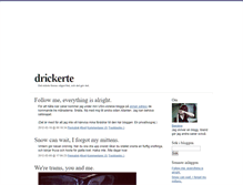 Tablet Screenshot of drickerte.blogg.se