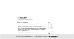 Desktop Screenshot of mickand.blogg.se