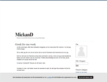 Tablet Screenshot of mickand.blogg.se