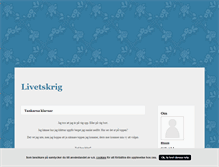 Tablet Screenshot of livetskrig.blogg.se