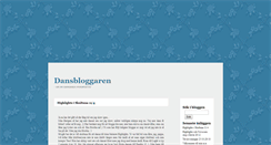Desktop Screenshot of dansbloggaren.blogg.se