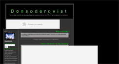 Desktop Screenshot of donsoderqvist.blogg.se