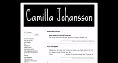 Desktop Screenshot of camillaannajohansson.blogg.se