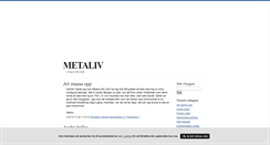 Desktop Screenshot of metaliv.blogg.se