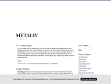 Tablet Screenshot of metaliv.blogg.se