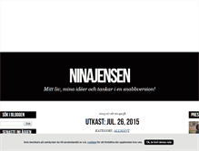 Tablet Screenshot of ninajensen.blogg.se