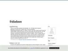 Tablet Screenshot of fridadaun.blogg.se