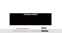 Desktop Screenshot of lastdaysofapril.blogg.se