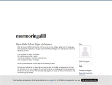 Tablet Screenshot of mormoringalill.blogg.se