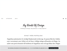 Tablet Screenshot of myworldofdesign.blogg.se