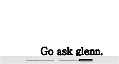 Desktop Screenshot of goaskglenn.blogg.se