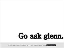 Tablet Screenshot of goaskglenn.blogg.se