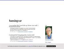 Tablet Screenshot of hansingvar.blogg.se