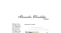 Desktop Screenshot of alexandrawandeby.blogg.se