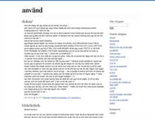Tablet Screenshot of anvand.blogg.se