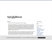 Tablet Screenshot of ludvigfjallstrom.blogg.se