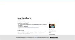 Desktop Screenshot of martinathors.blogg.se